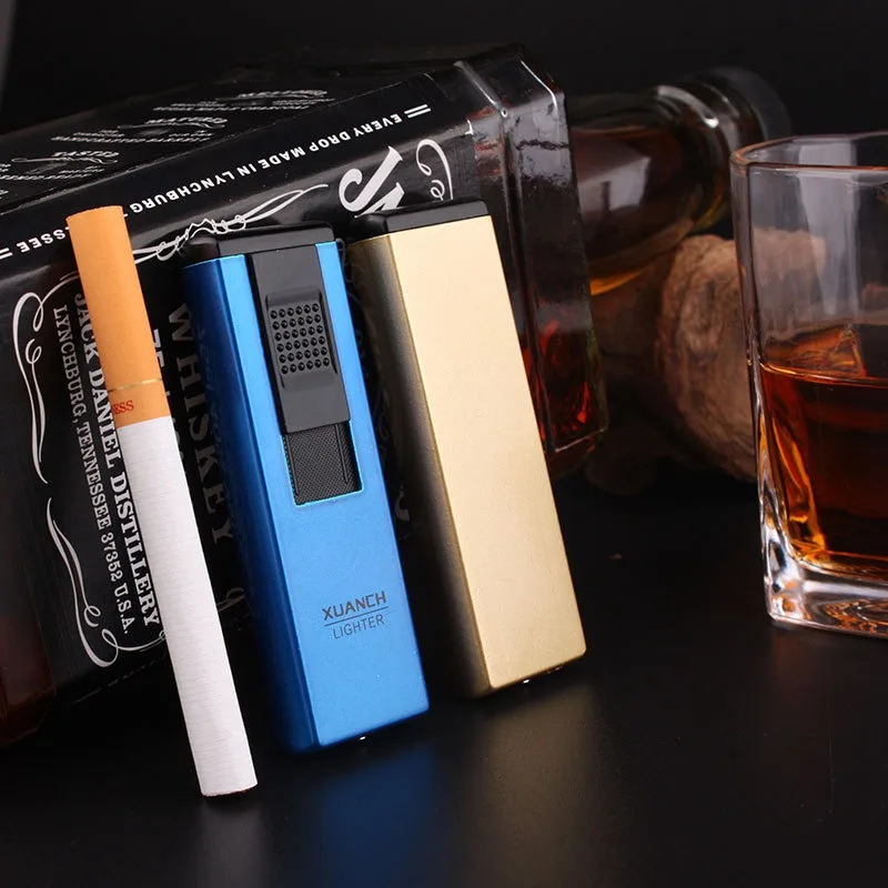 Ультратонкая металлическая струйная фонарь жигалка длинная полоса Turbo 1300 C