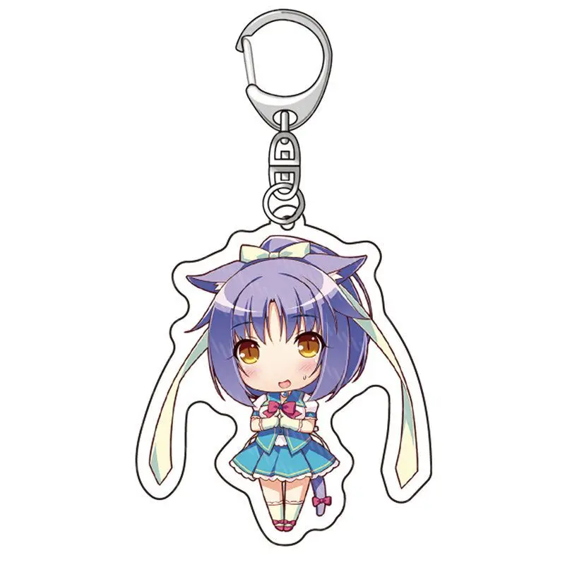 Брелок из анимационной игры Nekopara супер милый аниме Кот для девочек шоколад