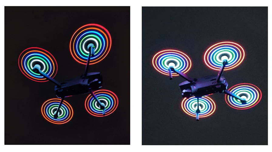 1 или 2 пары светодиодных пропеллеров перезаряжаемые цветные светодиодные