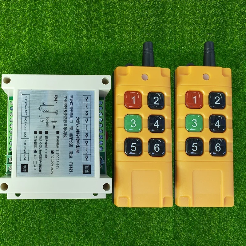 Промышленный Класс AC 110V 220V 265V 10A 6CH 30A реле RF беспроводное радио дистанционное