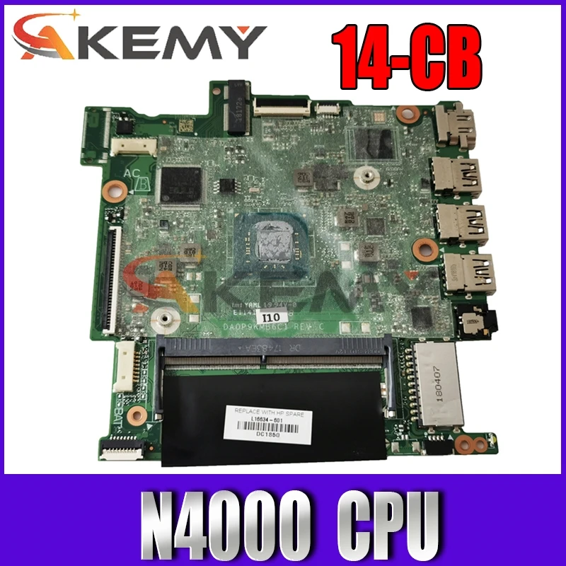 

For HP Stream 14-CB Laptop Motherboard With N4000 Processor L16634-601 L16634-001 DA0P9KMB6C1 DDR4 MB 100% Tested Fast Ship