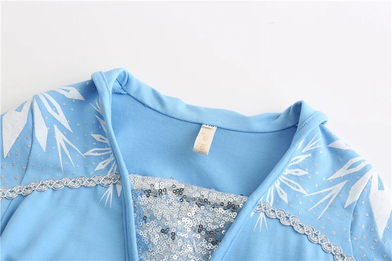 Зимнее платье Эльзы для карнавала Костюм девочек Новогодний детский праздничный