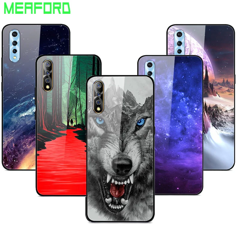 Чехол для VIVO S1 чехол с закаленным стеклом 6 38 дюйма стеклянная накладка на заднюю