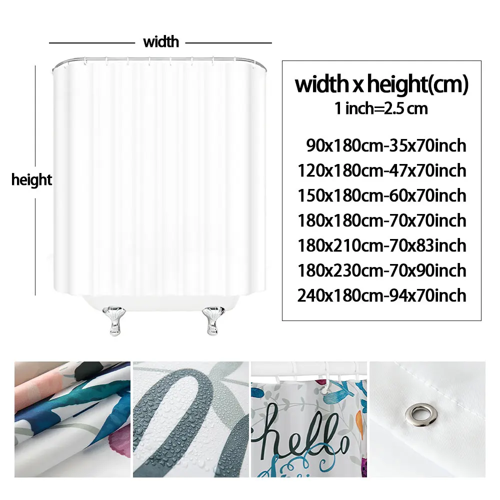 

Santa Claus Shower Curtain Merry Christmas Starfish Waterproof Polyester Cloth Curtains With Hooks Bathroom Bathtub Home Decor