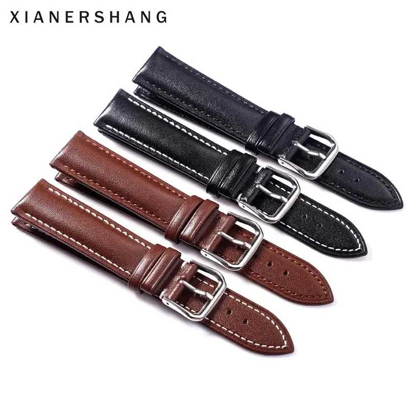 Ремешок XIANERSHANG из воловьей кожи для наручных часов браслет натуральной с