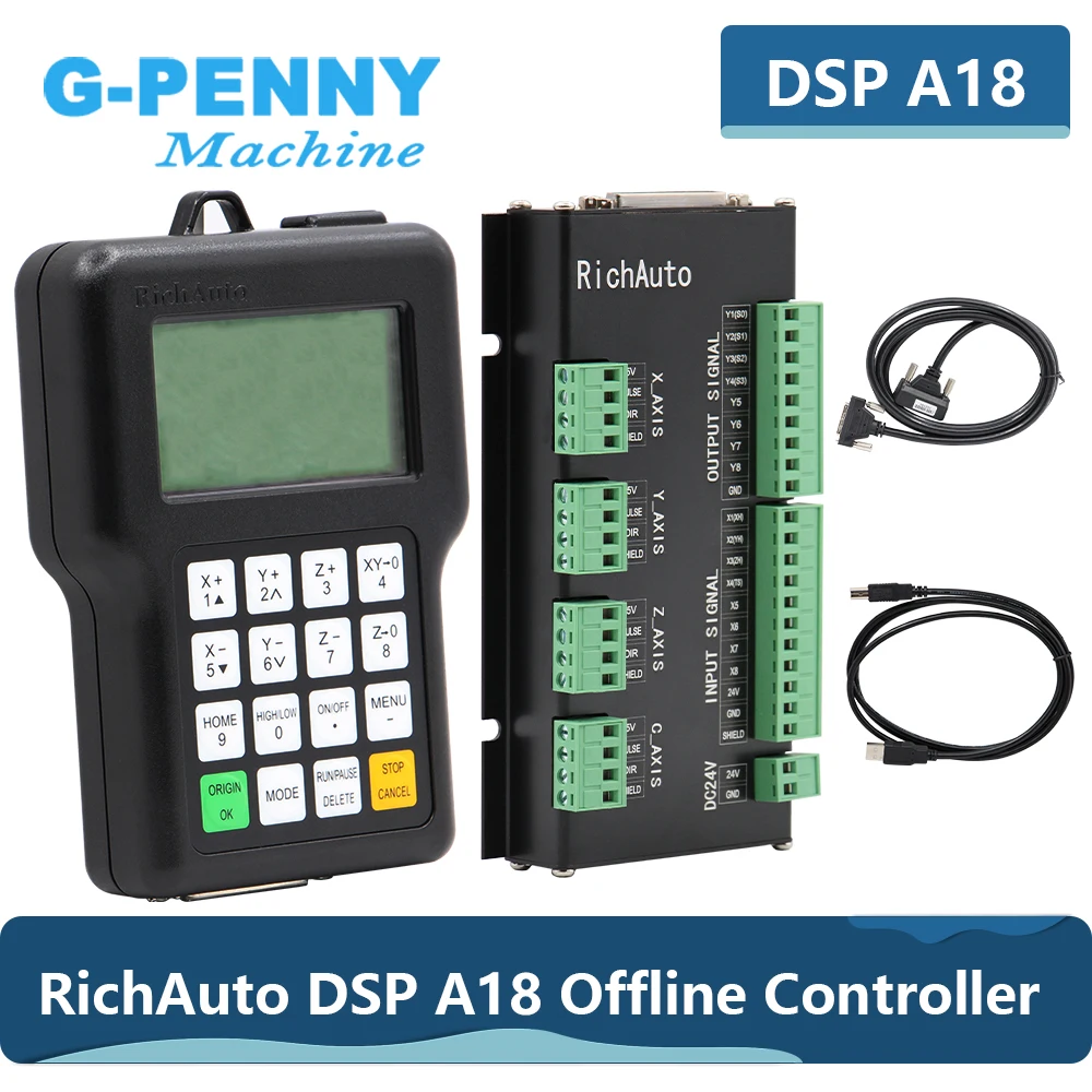 Бесплатная доставка! RichAuto DSP A18 4 осевой контроллер оригинальная английская
