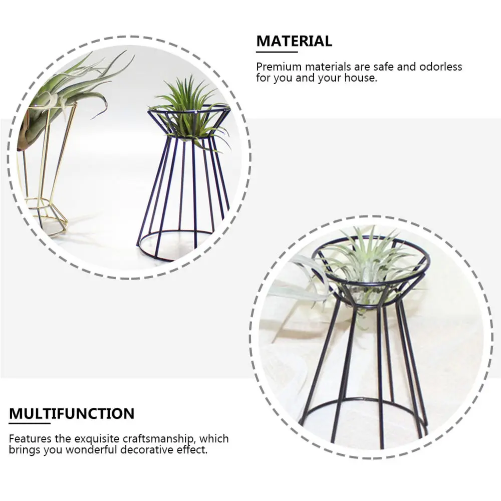 

2Pcs Air Plant Holder Hollow Plant Stand Decorative Flower Stand Storage Holder