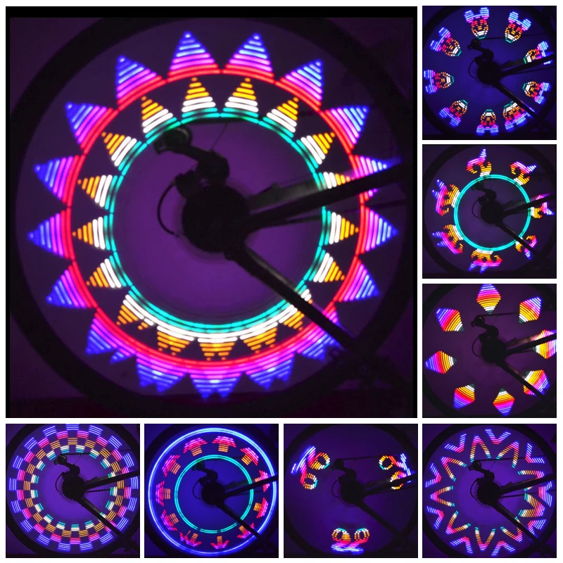 Новинка 32 цветные светодиодные фонари для велосипеда горного дорожного колеса