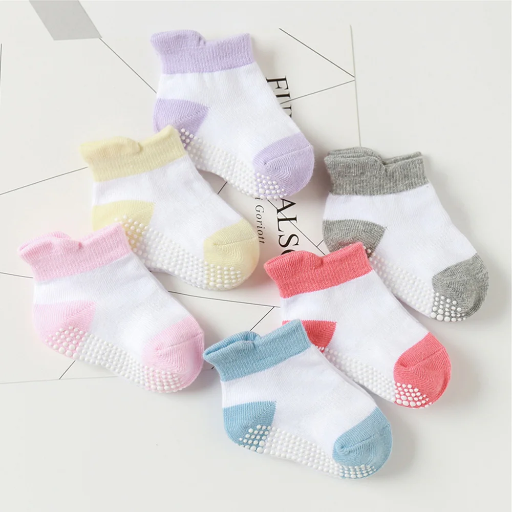 12 пар дышащих детских носков нескользящие носки тонкие короткие прочные