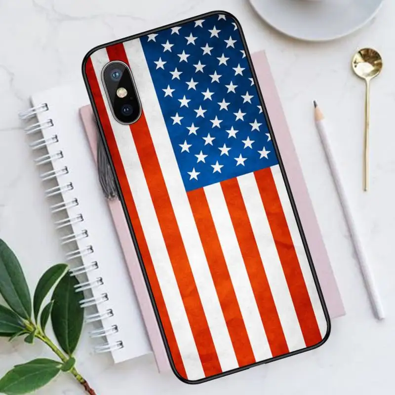 

American USA Flag Phone Cases for iPhone 11 12 pro XS MAX 8 7 6 6S Plus X 5S SE 2020 XR Luxury brand shell funda coque