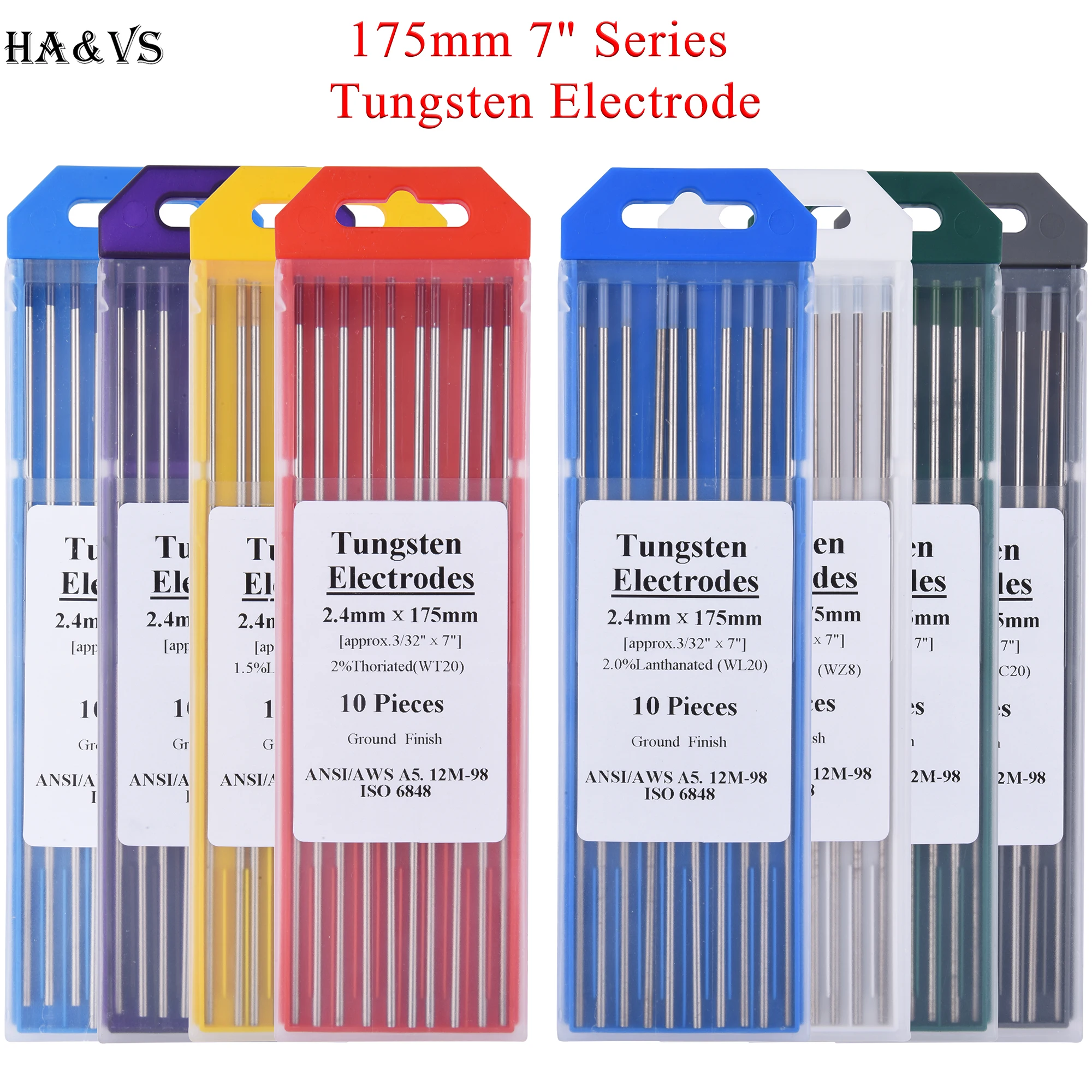Профессиональные вольфрамовые электроды сварочные прутки TIG 175 мм/7 дюймов 1 0 6 2 4 3