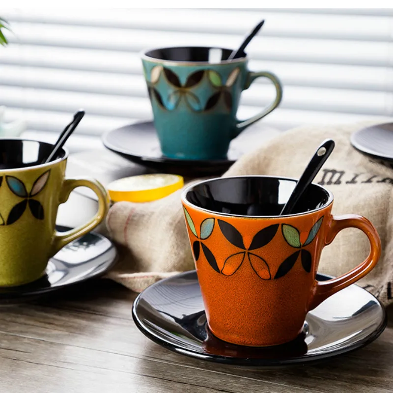 Кофейная чашка в скандинавском ретро-стиле японская керамическая глазурованная