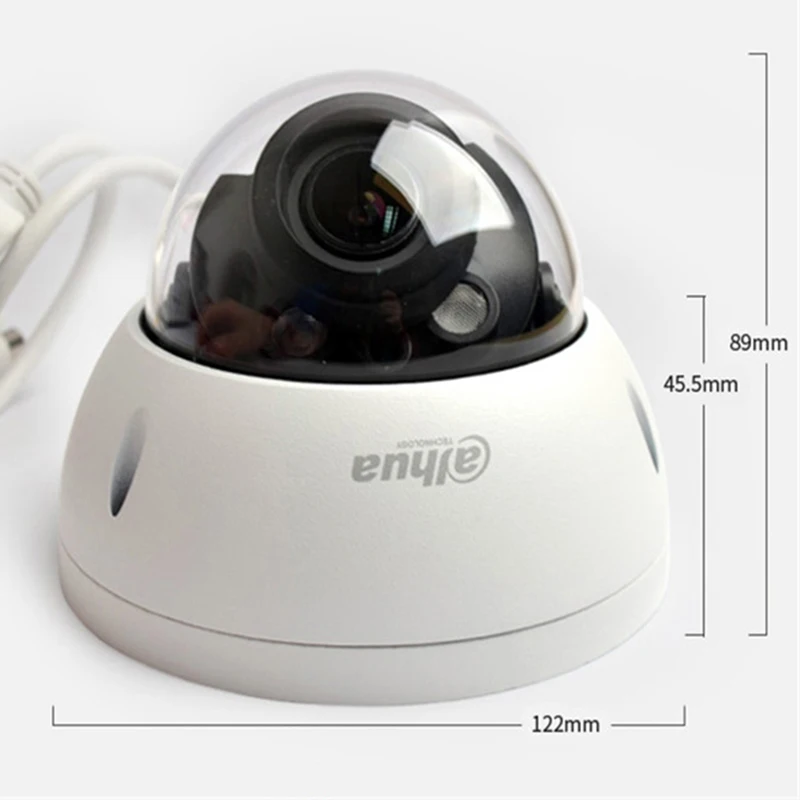 Dahua IP Camer IPC HDBW4433R VFAS 4 МП сетевой купол H265 2 8 12 мм ручной зум объектив POE IR 50 м с аудио