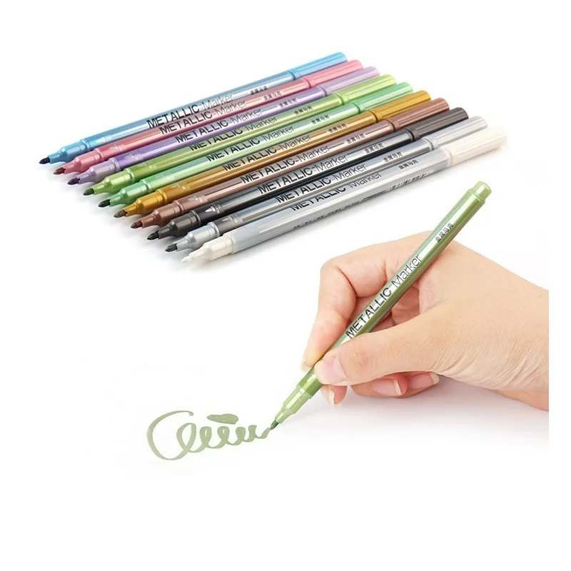 10 шт металлический Цвет маркер для белой доски комплект на 1 2 мм Классическая