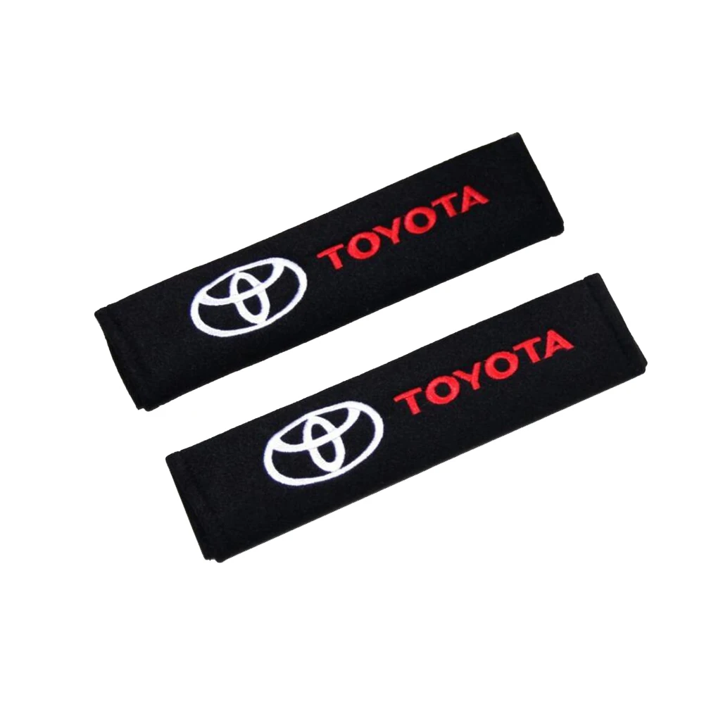

VEHICAR 2PCS Car Seat Belt Cover Cotton for TOYOTA Personality Vehicle Accessories Cover Driver Shoulder Protector