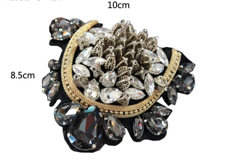 Модная брошь в стиле панк для костюма с кристаллами и кисточками значок на плечо