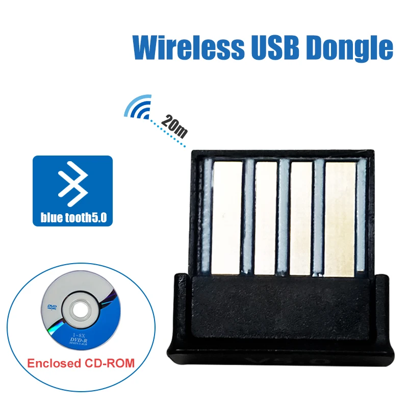 Bluetooth usb адаптер dongle 5 0 компьютер pc наушники для динамика автомобиля fone аудио