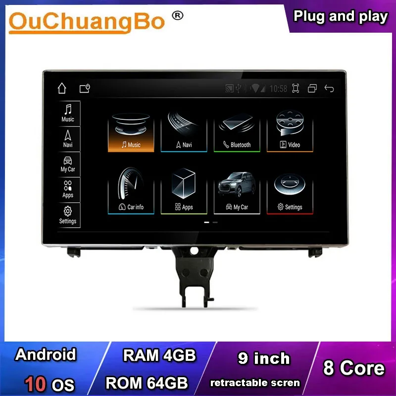 

Ouchuangbo Car Radio Android 10 For Audi A6 S6 A7 C7 RS7 RS6 S7 MMI 2012-2018 LHD RHD With 8 Core 64GB CarPlay GPS Head Unit