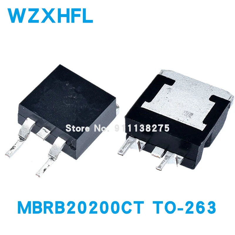 

10PCS MBRB20200CT TO-263 20200CT TO263 B20200G D2PAK 20A 200V SMD Schottky diode new and original IC Chipset