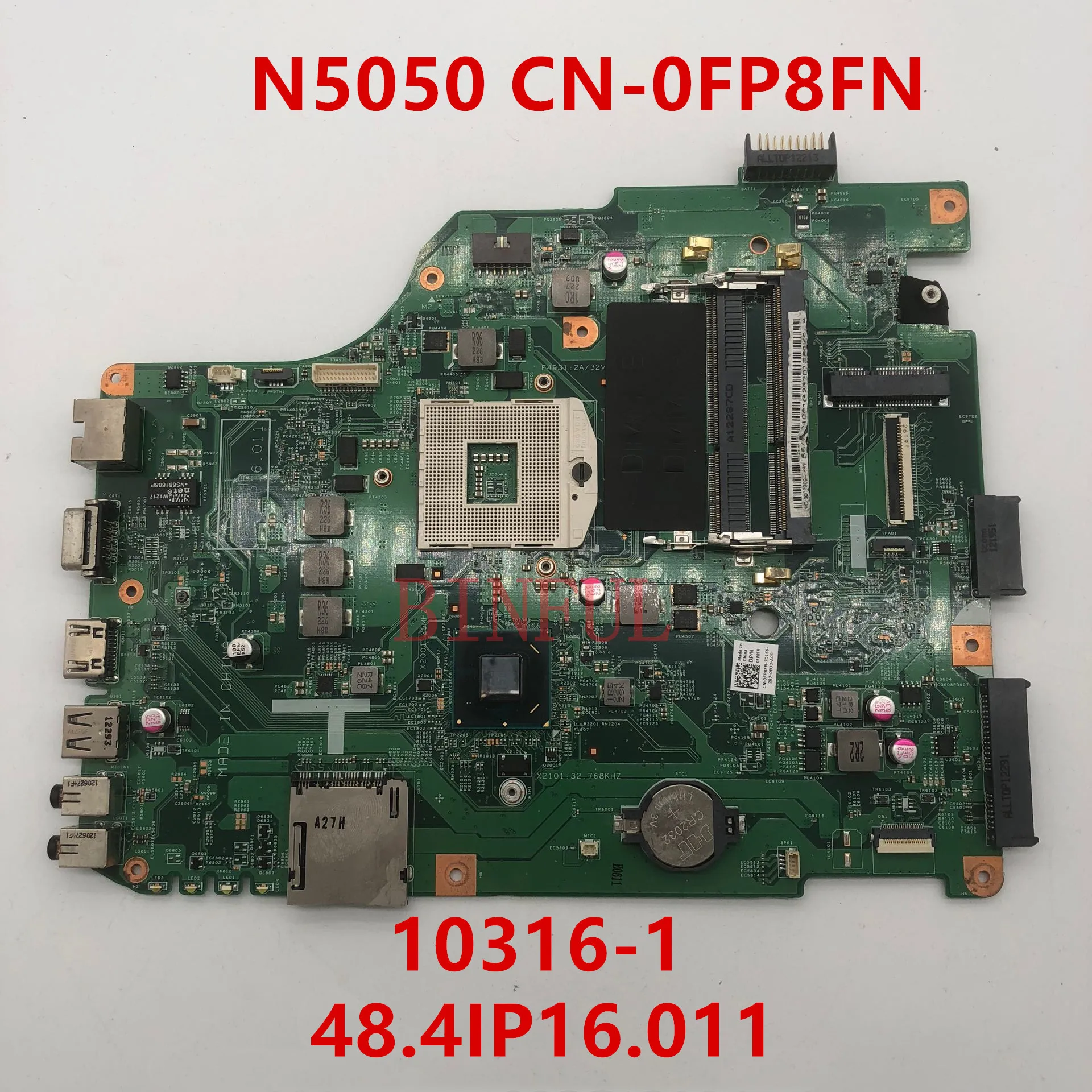 Материнская плата для ноутбука DELL INSPIRON N5050 Высококачественная материнская 10316