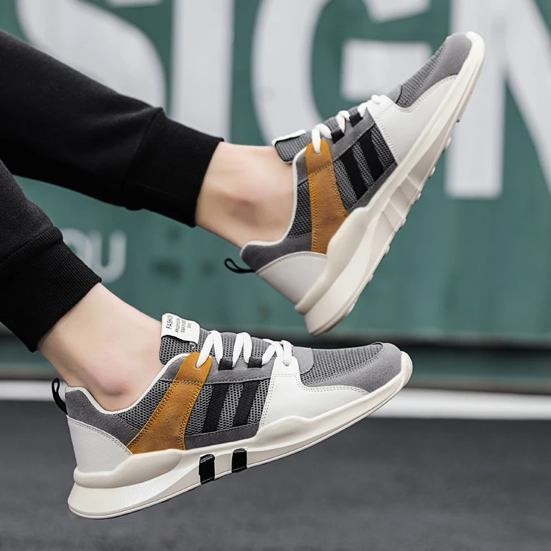 

2021 New Summer Men's Shoes Trend All-match Breathable Sneakers Men's Mesh Sports Casual Trendy Shoes
