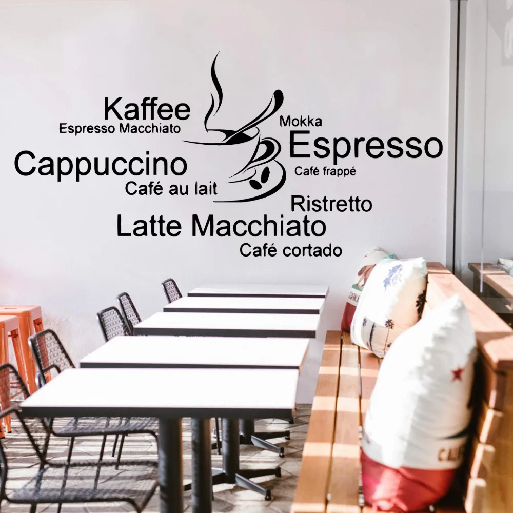 3D немецкие цитаты кухня kaffee виниловые обои рулон мебели декоративный Декор