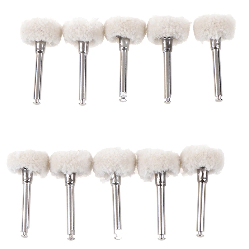 

10 шт./компл. из шерсти и хлопка с полировальной подложкой щетки для зубов полировочное колесо роторные инструменты, высокое качество