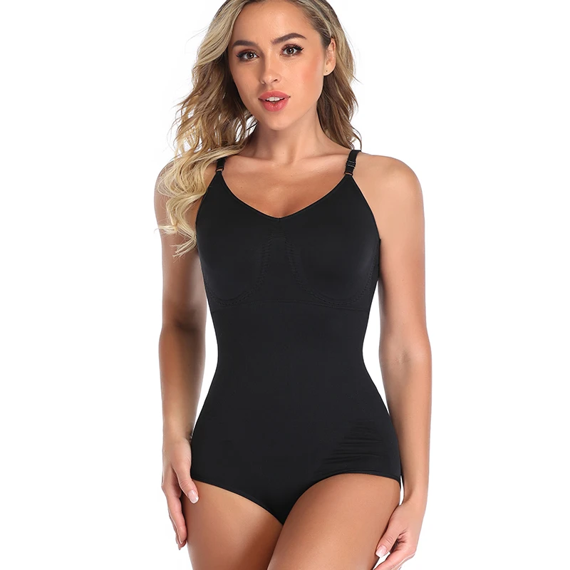 shapewear bodysuit Waist Trainer Shapewear for Women Tummy Control Slimming Bodysuit Tops Body Shaper Seamless Open Crotch Underwear Abdomen Reduce honeylove shapewear