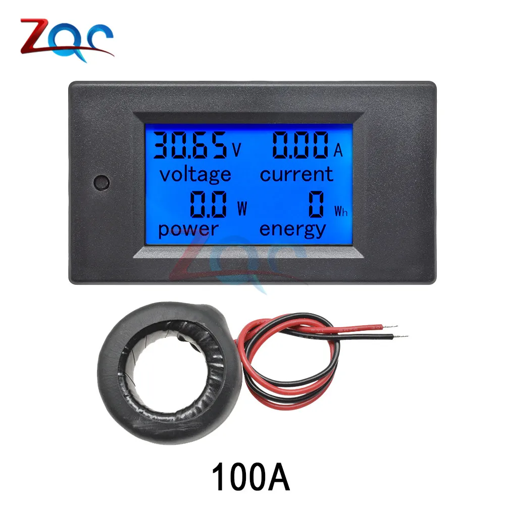

AC 80V-260V 100A 20A LCD Display Digital Current Voltmeter Ammeter Wattmeter Power Supply Energy Multimeter Tester Meter Monitor
