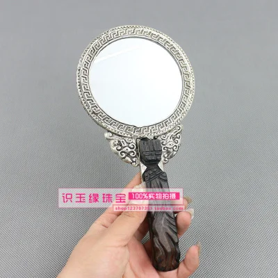 Изысканный Ретро Бронзовый Дракон Феникс зеркало маленький орнамент | Дом и сад