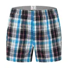 Трусы-боксеры мужские из хлопка, мягкие эластичные свободные шорты, домашняя одежда