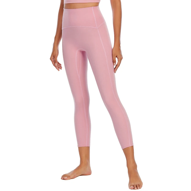 

Naked-Feels Woman Yoga Leggings High Waist Yoga Pants For Women Pink Anti-sweat legins Fitness Skin Workout Gym Leggings