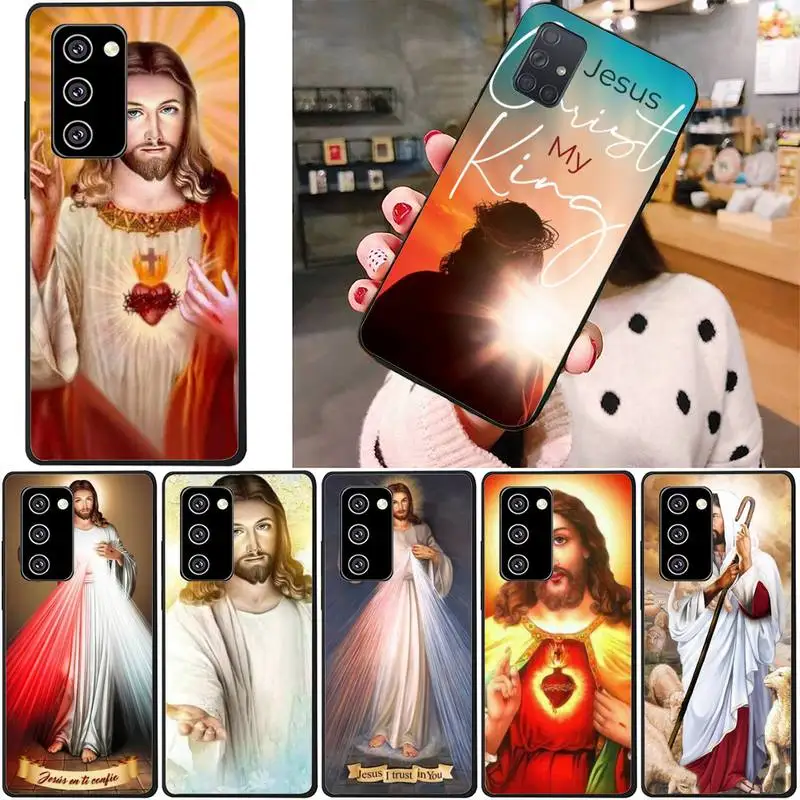 

Jesus Christ God Bless You Phone Case For Samsung Note8 9 10 20 Case For Note10Pro 10lite 20ultra M20 M31 Funda Case