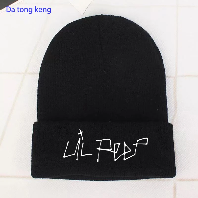 

Lil Peep beanies cap knitted hat for winter hip hop beanies fashion ski hats unisex bonnets for women