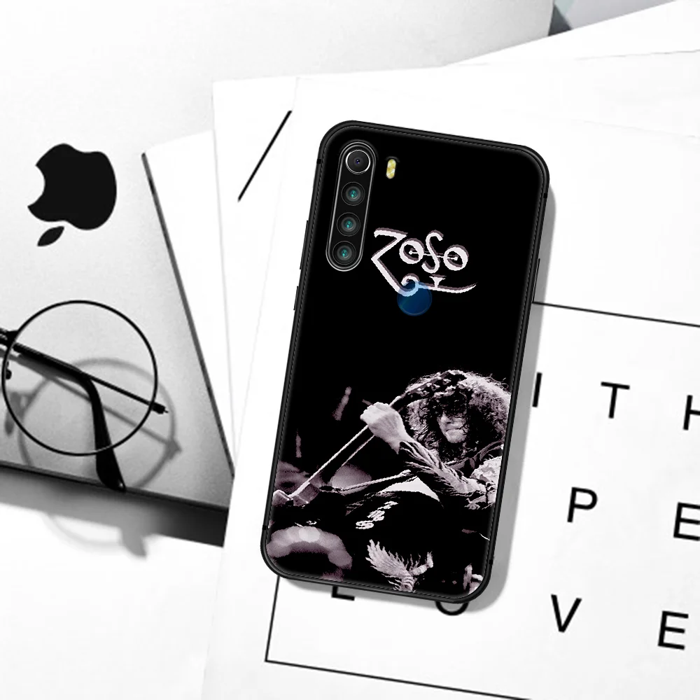 

Led Rock Band Zeppelins Phone Case Cover Hull For XIAOMI Redmi 8 9 9C Note 6 7 8 9 9S K20 K30 K40 Pro Plus black Bumper Tpu