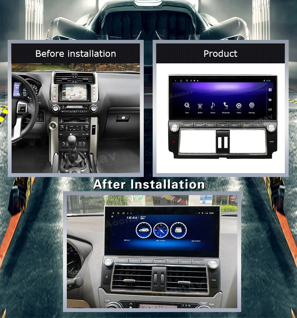 128G 2 din Android car radio For Toyota Prado 2010-2017 GPS navigation DvD player multimedia Stereo receiver Head Unit | Автомобили и