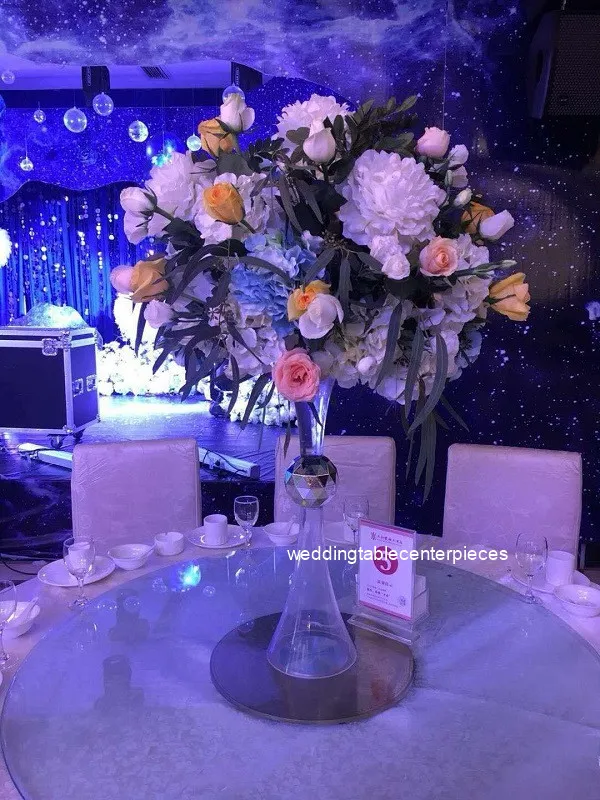 10 шт.) труба акриловая Свадебная ваза для цветов свадебного стола Центральная