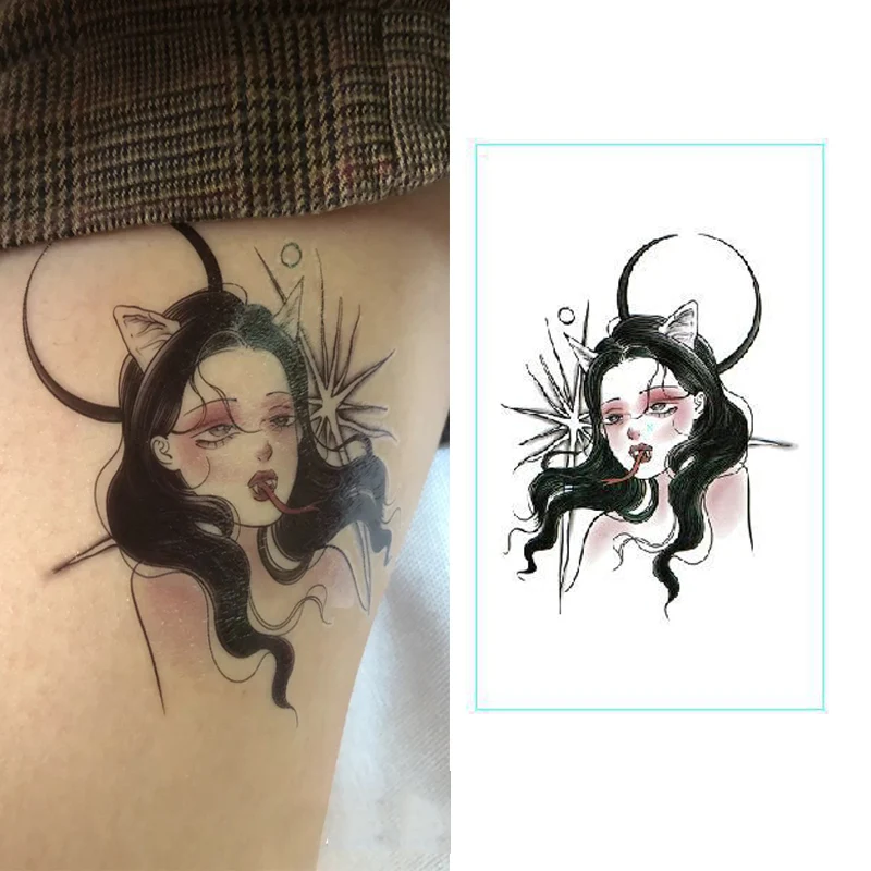Временные татуировки наклейка на руку и спину искусственная татуировка с