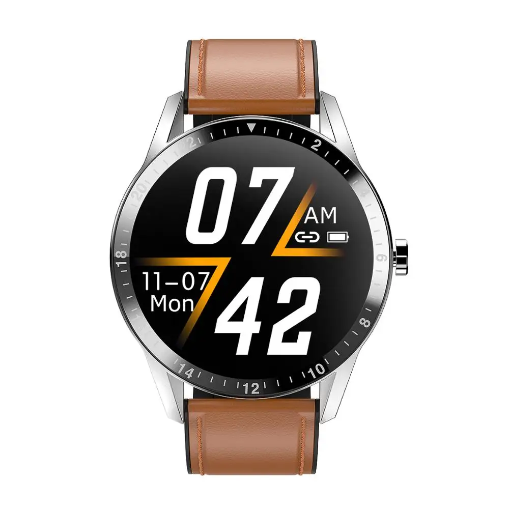 Полностью сенсорные круглые Смарт часы с поддержкой вызовов спортивные фитнес