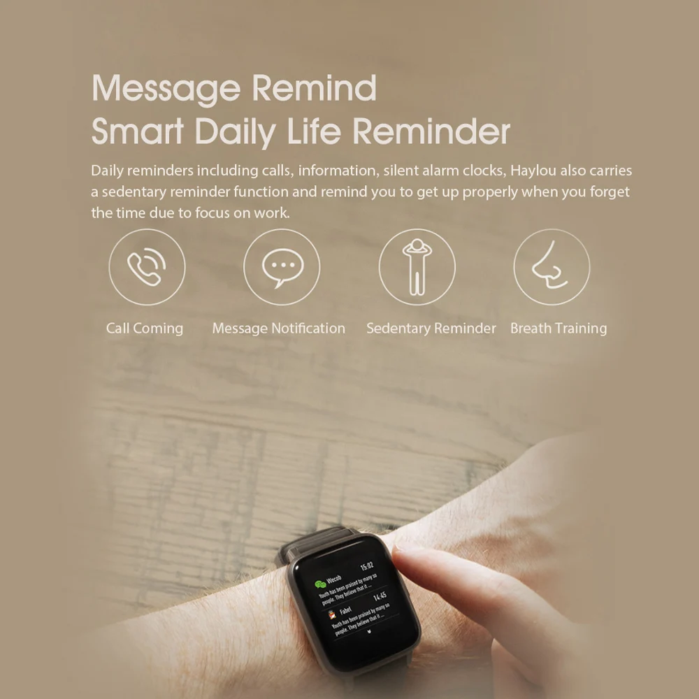 

Lenovo S2 smart bracelet waterproof heart rate monitoring color high-definition alarm clock gift belt supports multiple language