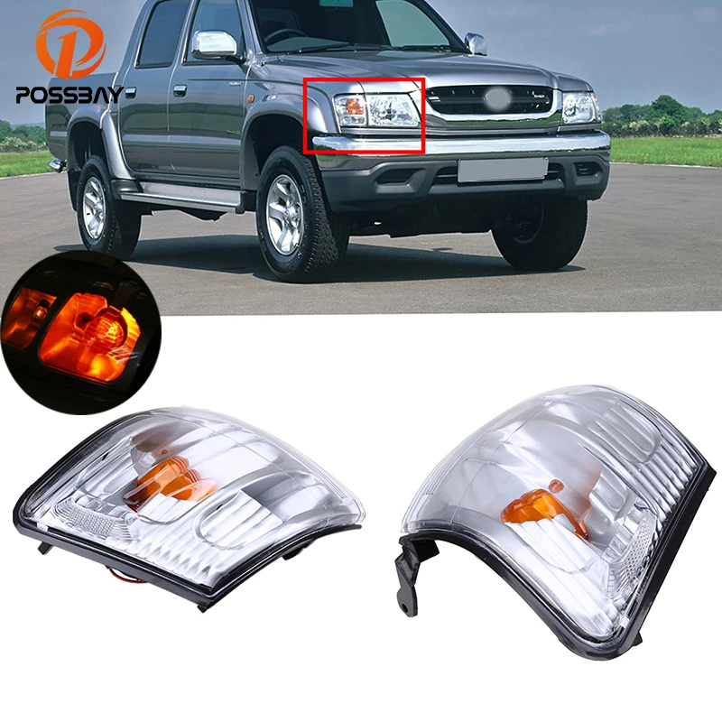 Posbay передний угловой светильник Световой индикатор для Toyota Hilux 2001 2002 2003 2004 2005