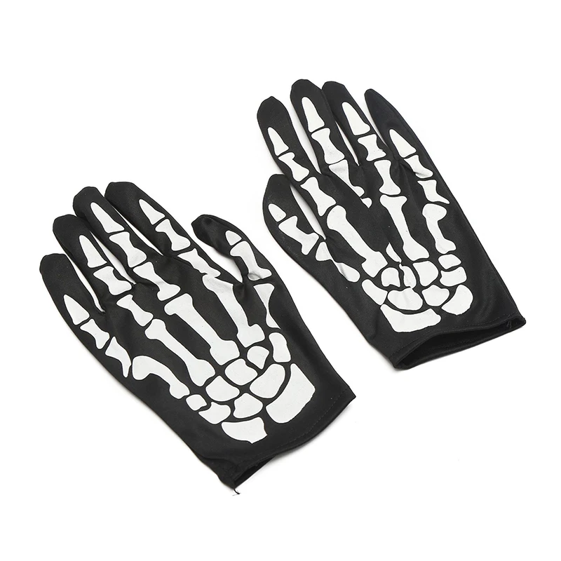 

Horror Skull Claw Bone gloves 1 Pairs Full Fingers Gloves Skeleton Goth Halloween Gloves Skull Gloves Cycling Riding Gloves