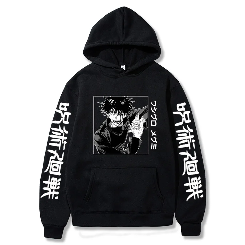 

Anime Hoodie Jujutsu Kaisen Itadori Yuji Print Gojo Satoru Cosplay Hoodies Streetwear Sweatshirts Hip Hop Casual Hooded Pullover