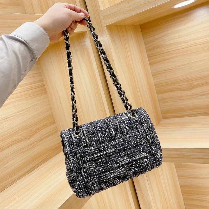 

117345 2021 new fashion ladies one-shoulder chain bag wild trend messenger bag cross body bag woman