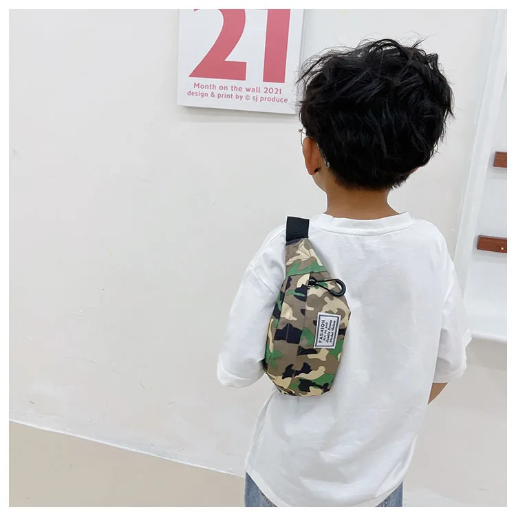 Женская многофункциональная нагрудная сумка с камуфляжным принтом