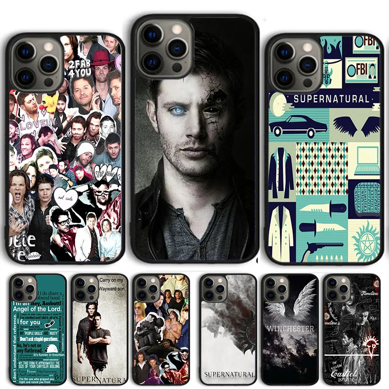 Супернатуральный чехол для телефона с коллажем Кастиэль Дин Сэм для iPhone 14 13 12 Pro Max mini 11 Pro Max XS X XR 5 6S 7 8 Plus SE 2020