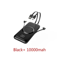 2022 for 20000mah wireless charger power bank with cable usb fast charging powerbank
