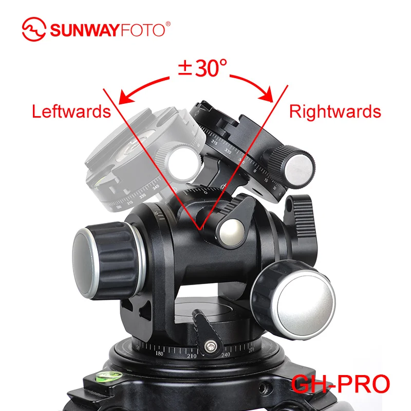 SUNWAYFOTO GH-PRO головка для Gitozo, Manfrotto, Benno штатив