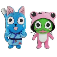 fairy tail plush toy happy cat frosch frog stuffed animal cute anime plushie kids toys for girls boys children birthday gift