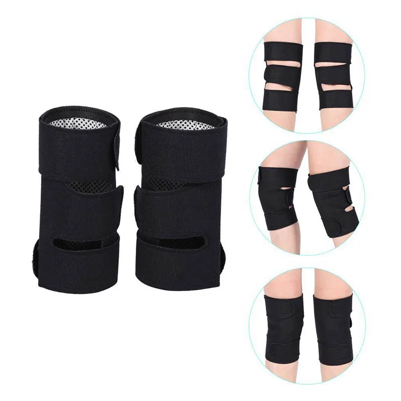 

2 Pcs Self-Heating Knee Support Cold-Proof Adjustable Tourmaline Magnetic Therapy Pad Arthritis Brace Protective Belt LDIR889